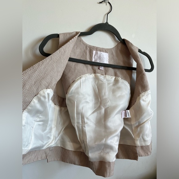 Rebecca Taylor Linen-Cotton Striped Vest Top - Picture 16 of 16